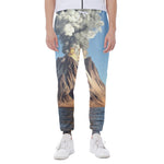 Volcanic Mountain Print Scuba Joggers