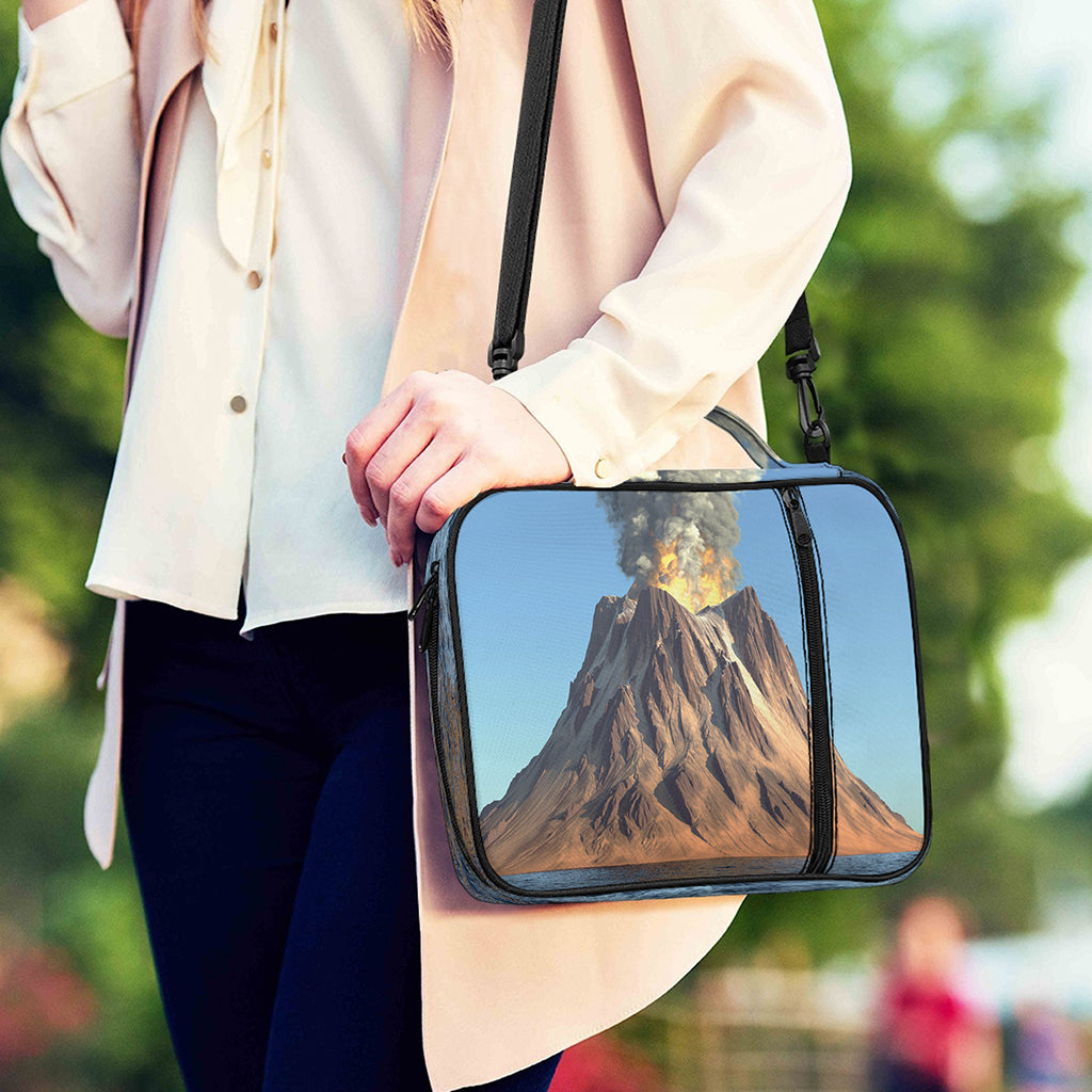 Volcanic Mountain Print Shoulder Strap Bible Bag