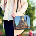 Volcanic Mountain Print Shoulder Strap Bible Bag