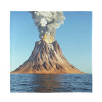 Volcanic Mountain Print Silk Bandana