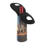 Volcanic Mountain Print Single Neoprene Wine Tote