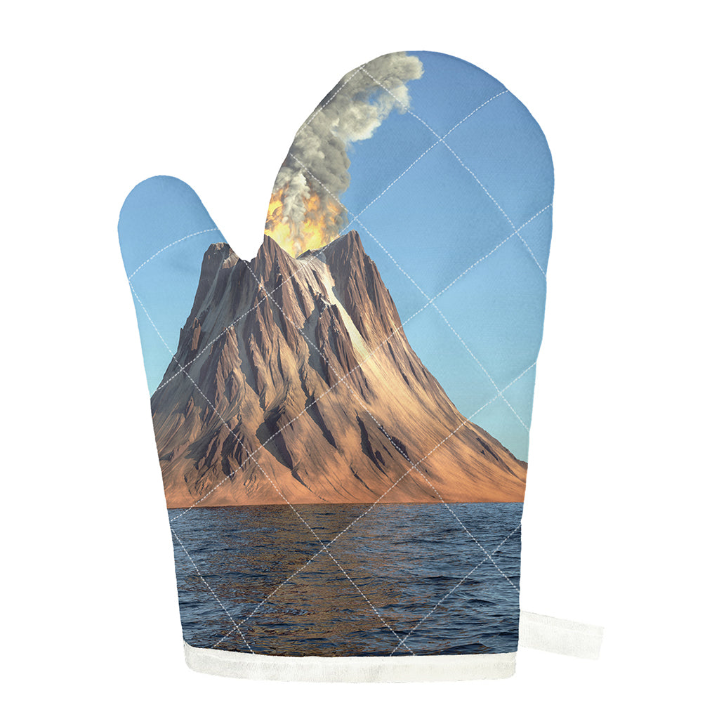 Volcanic Mountain Print Single Oven Mitt