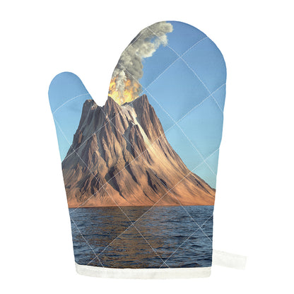 Volcanic Mountain Print Single Oven Mitt
