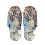 Volcanic Mountain Print Slippers