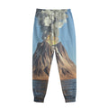 Volcanic Mountain Print Sweatpants