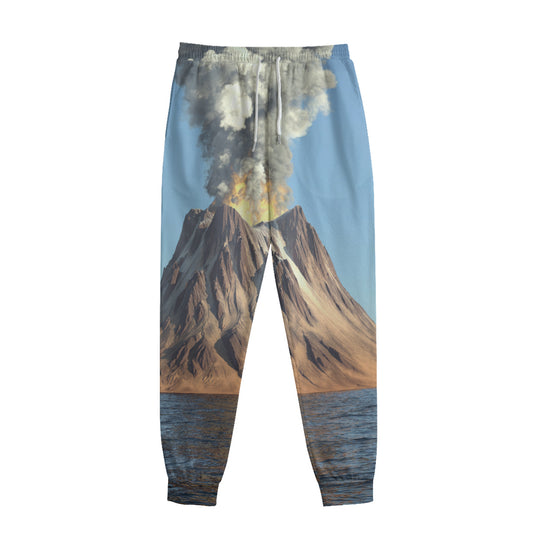 Volcanic Mountain Print Sweatpants