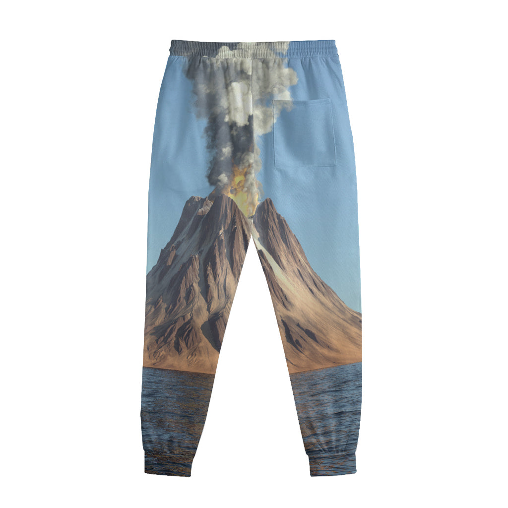 Volcanic Mountain Print Sweatpants