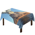 Volcanic Mountain Print Tablecloth