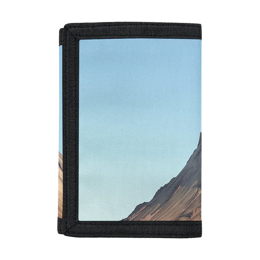 Volcanic Mountain Print Trifold Wallet
