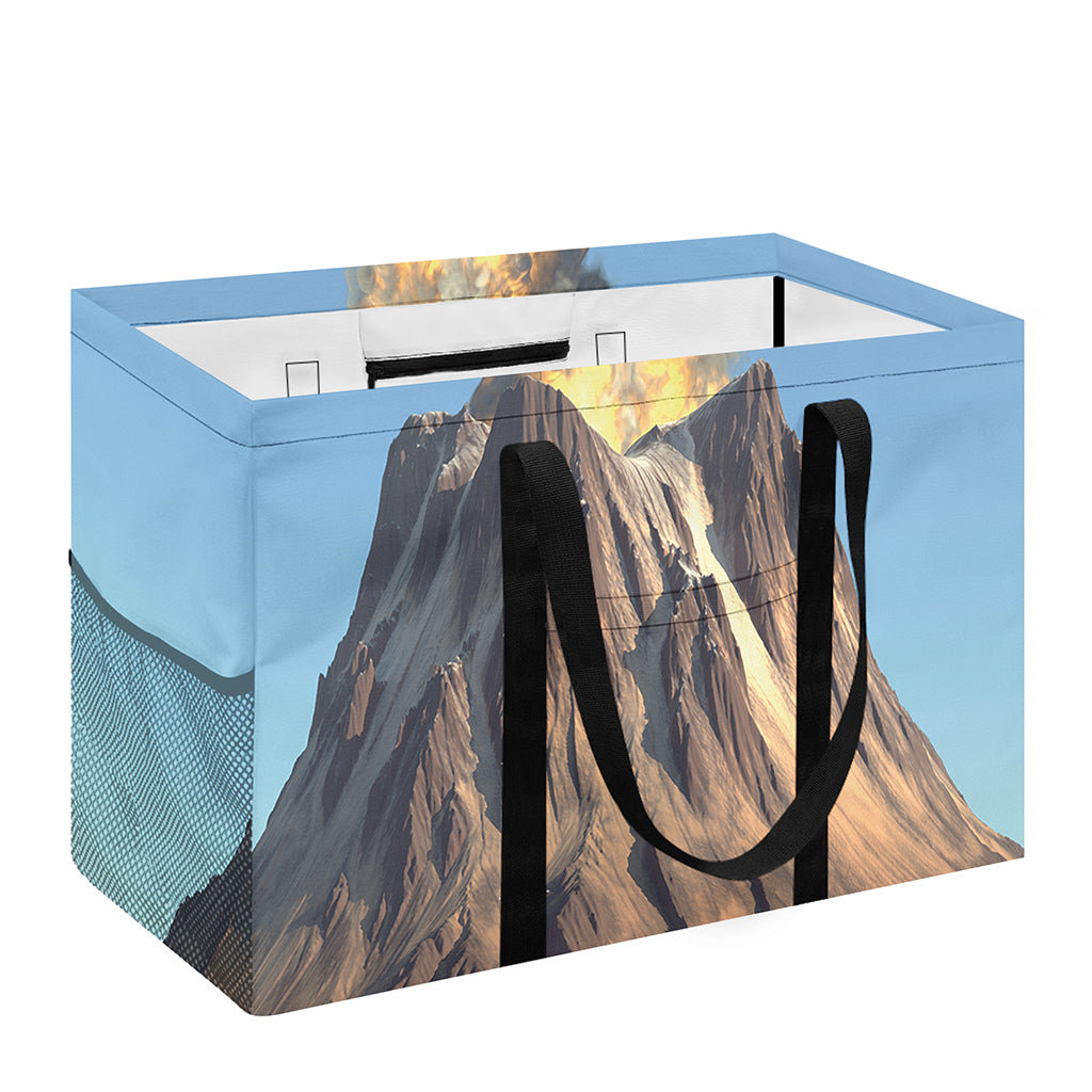 Volcanic Mountain Print Utility Tote Bag