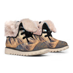 Volcanic Mountain Print Winter Boots