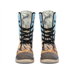 Volcanic Mountain Print Winter Boots