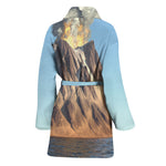 Volcanic Mountain Print Women's Bathrobe