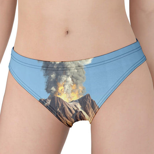 Volcanic Mountain Print Women's Panties