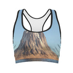 Volcanic Mountain Print Women's Sports Bra