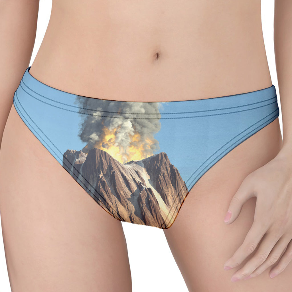 Volcanic Mountain Print Women's Thong