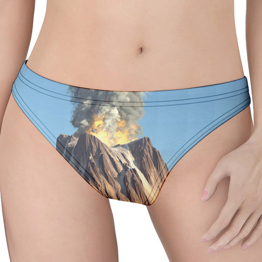 Volcanic Mountain Print Women's Thong