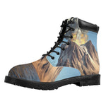 Volcanic Mountain Print Work Boots
