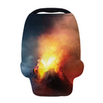 Volcano Eruption Print Baby Seat Cover