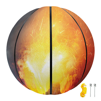 Volcano Eruption Print Basketball