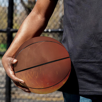 Volcano Eruption Print Basketball