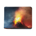Volcano Eruption Print Bifold Wallet