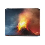 Volcano Eruption Print Bifold Wallet