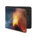 Volcano Eruption Print Bifold Wallet