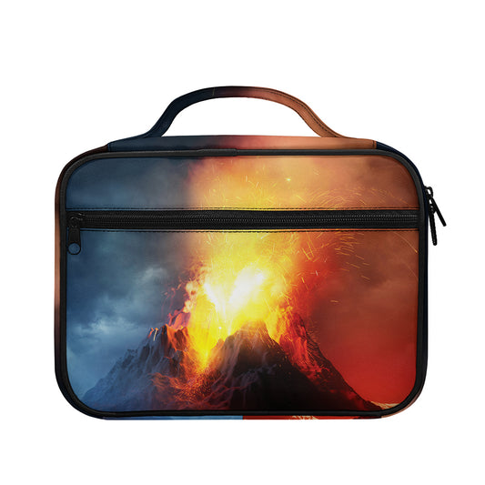 Volcano Eruption Print Briefcase Bible Bag