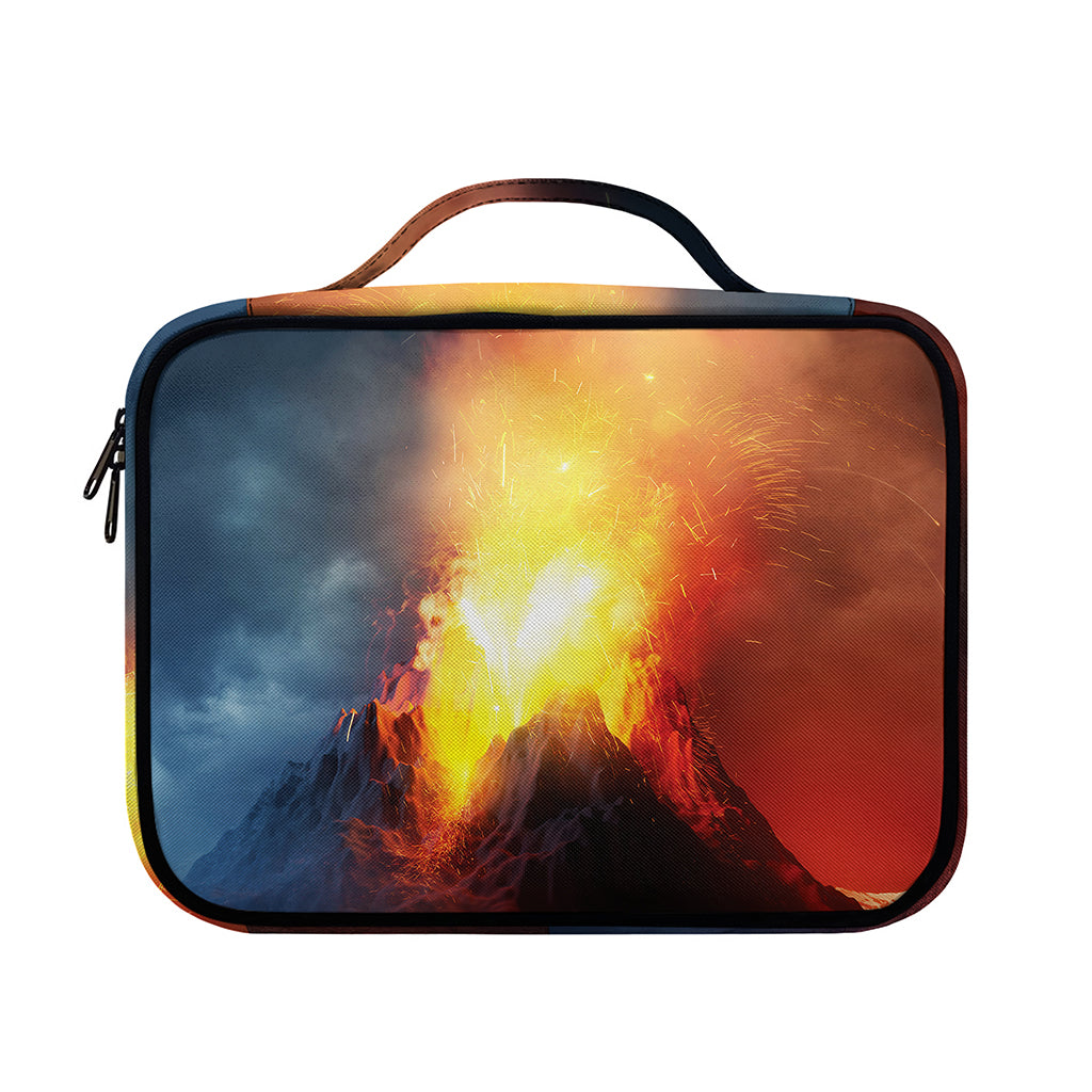 Volcano Eruption Print Briefcase Bible Bag