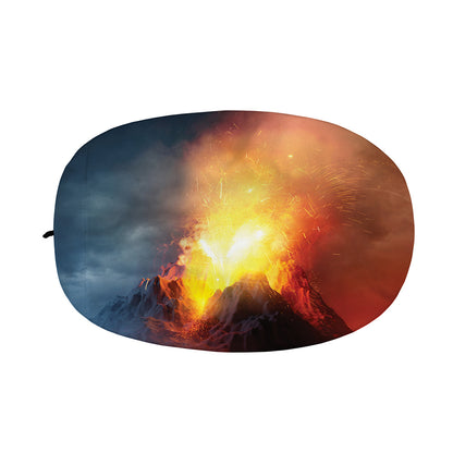 Volcano Eruption Print Car Side Mirror Covers
