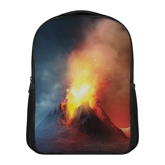 Volcano Eruption Print Casual Backpack