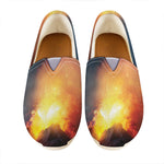 Volcano Eruption Print Casual Shoes