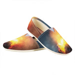 Volcano Eruption Print Casual Shoes