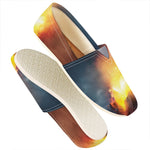 Volcano Eruption Print Casual Shoes