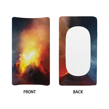 Volcano Eruption Print Changing Pad Cover