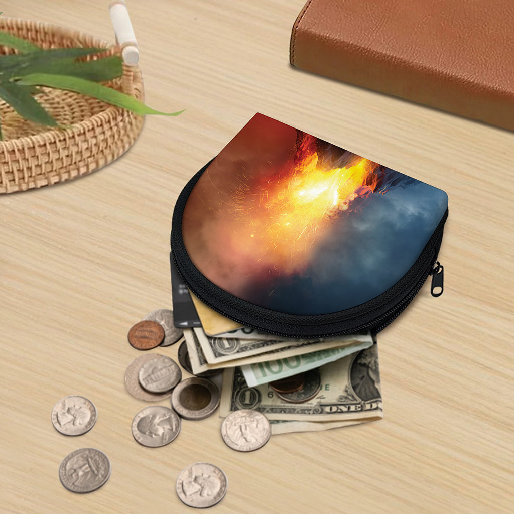 Volcano Eruption Print Coin Purse