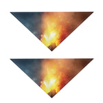Volcano Eruption Print Dog Bandana