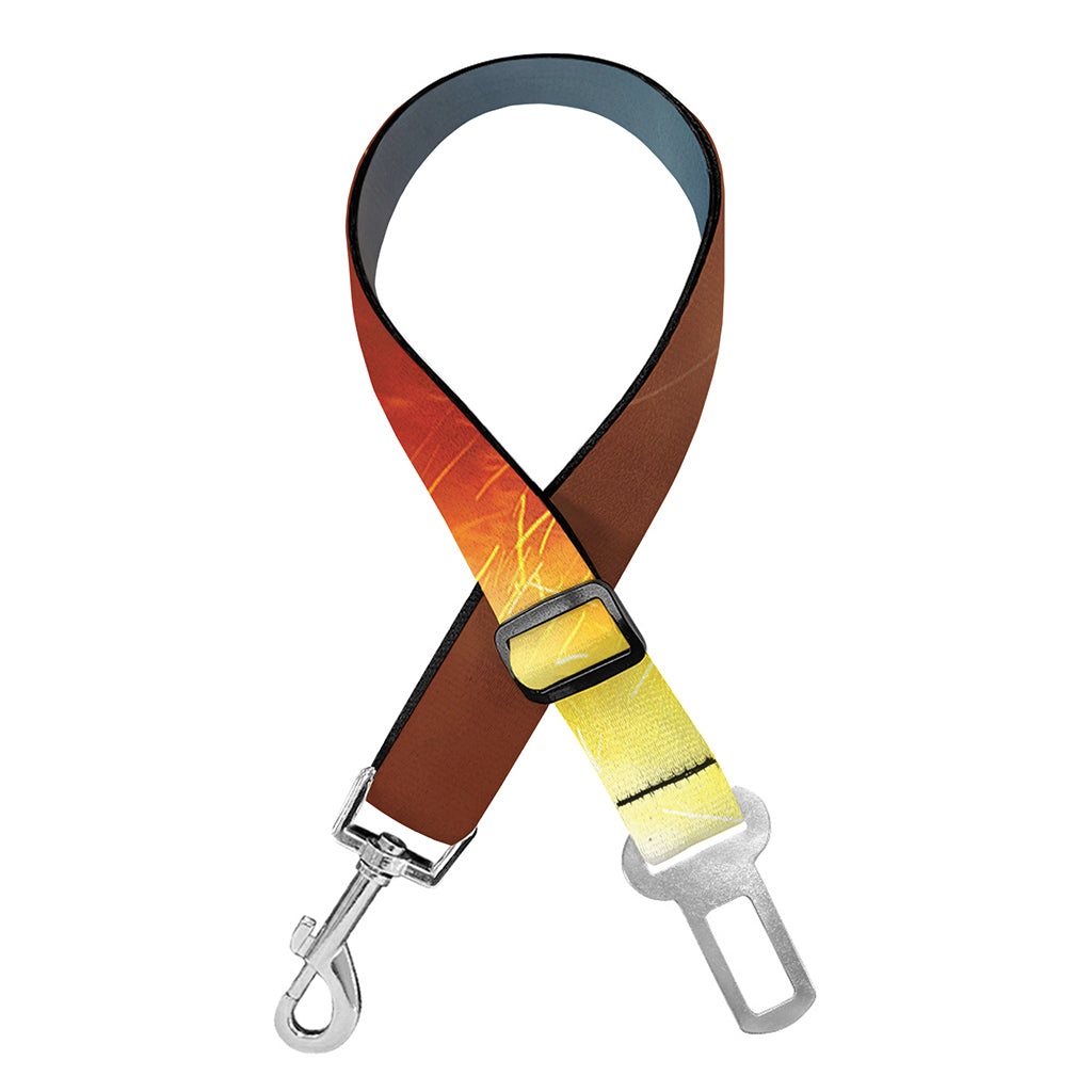 Volcano Eruption Print Dog Seat Belt