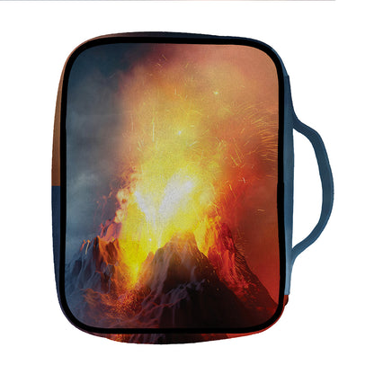 Volcano Eruption Print Front Pocket Bible Bag