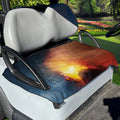 Volcano Eruption Print Golf Cart Seat Cover