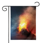Volcano Eruption Print House Flag