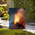 Volcano Eruption Print House Flag