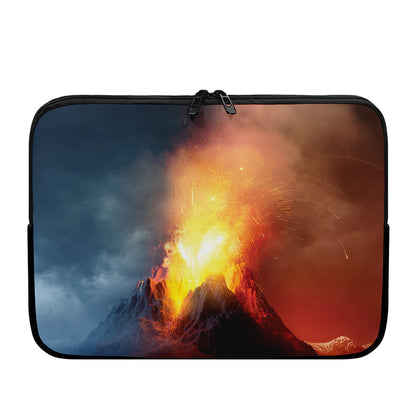 Volcano Eruption Print Laptop Sleeve
