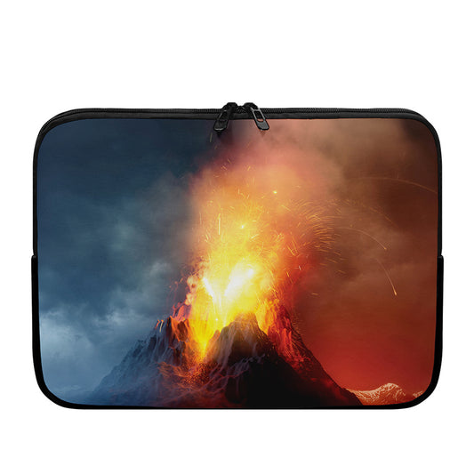Volcano Eruption Print Laptop Sleeve
