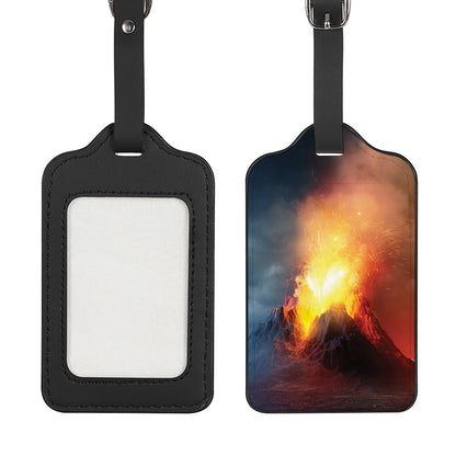 Volcano Eruption Print Luggage Tag