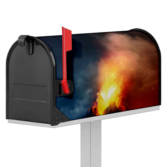 Volcano Eruption Print Mailbox Cover