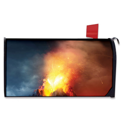 Volcano Eruption Print Mailbox Cover