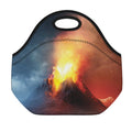 Volcano Eruption Print Neoprene Lunch Bag