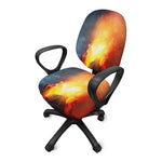 Volcano Eruption Print Office Chair Cover